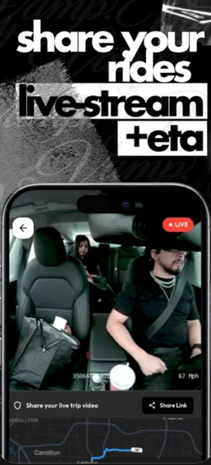 Vamp app live stream feature