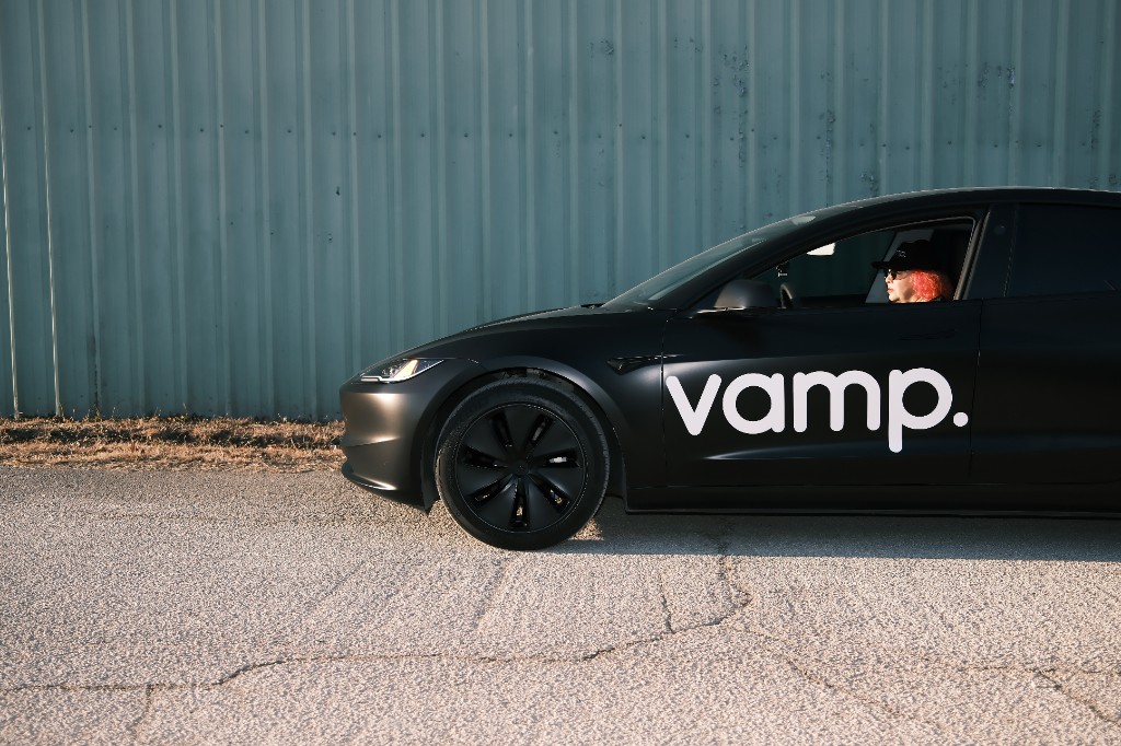 Vamp Tesla on the road